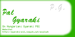 pal gyaraki business card
